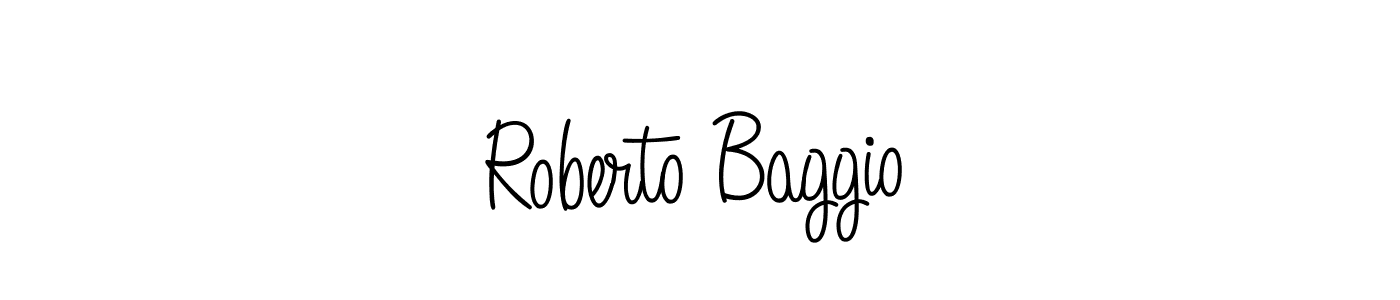 How to make Roberto Baggio name signature. Use Angelique-Rose-font-FFP style for creating short signs online. This is the latest handwritten sign. Roberto Baggio signature style 5 images and pictures png