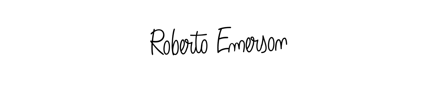 It looks lik you need a new signature style for name Roberto Emerson. Design unique handwritten (Angelique-Rose-font-FFP) signature with our free signature maker in just a few clicks. Roberto Emerson signature style 5 images and pictures png