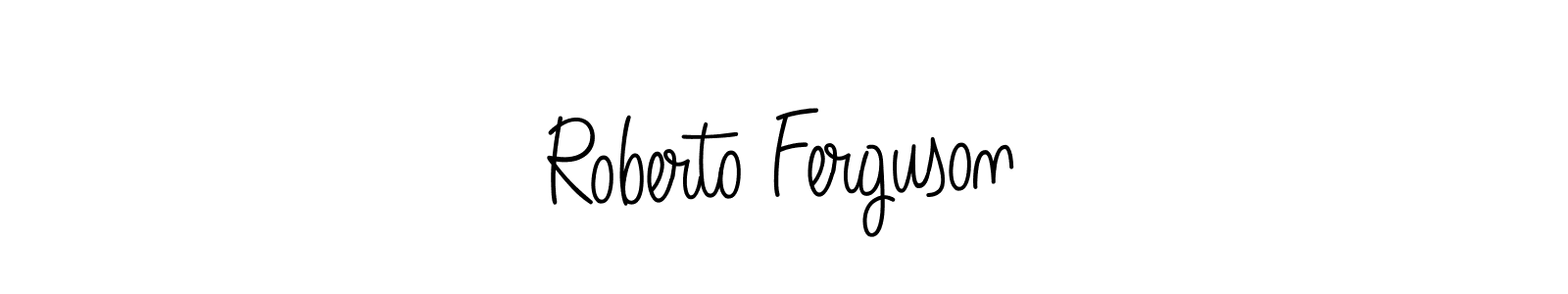 Make a beautiful signature design for name Roberto Ferguson. With this signature (Angelique-Rose-font-FFP) style, you can create a handwritten signature for free. Roberto Ferguson signature style 5 images and pictures png
