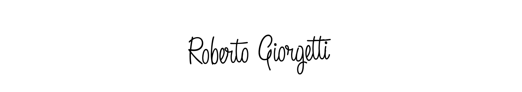 Create a beautiful signature design for name Roberto Giorgetti. With this signature (Angelique-Rose-font-FFP) fonts, you can make a handwritten signature for free. Roberto Giorgetti signature style 5 images and pictures png