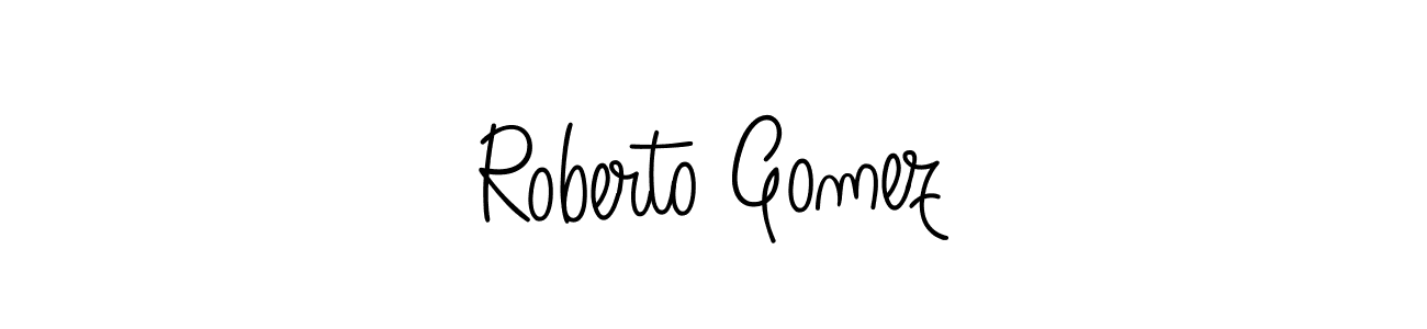 Use a signature maker to create a handwritten signature online. With this signature software, you can design (Angelique-Rose-font-FFP) your own signature for name Roberto Gomez. Roberto Gomez signature style 5 images and pictures png