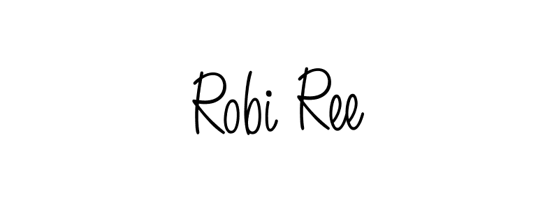 You should practise on your own different ways (Angelique-Rose-font-FFP) to write your name (Robi Ree) in signature. don't let someone else do it for you. Robi Ree signature style 5 images and pictures png
