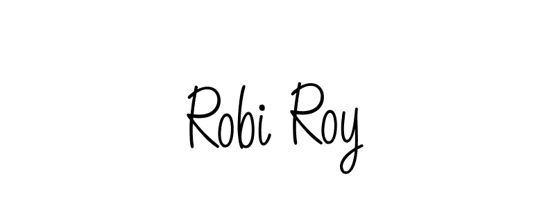 Robi Roy stylish signature style. Best Handwritten Sign (Angelique-Rose-font-FFP) for my name. Handwritten Signature Collection Ideas for my name Robi Roy. Robi Roy signature style 5 images and pictures png