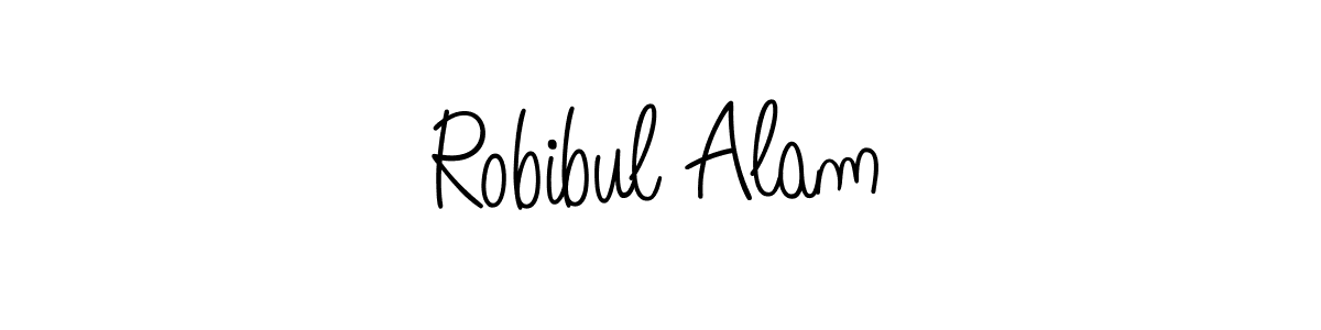 Angelique-Rose-font-FFP is a professional signature style that is perfect for those who want to add a touch of class to their signature. It is also a great choice for those who want to make their signature more unique. Get Robibul Alam name to fancy signature for free. Robibul Alam signature style 5 images and pictures png