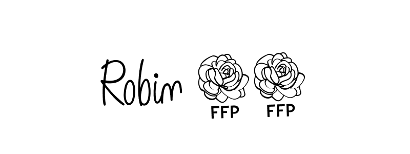 The best way (Angelique-Rose-font-FFP) to make a short signature is to pick only two or three words in your name. The name Robin 44 include a total of six letters. For converting this name. Robin 44 signature style 5 images and pictures png