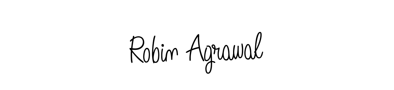 How to make Robin Agrawal name signature. Use Angelique-Rose-font-FFP style for creating short signs online. This is the latest handwritten sign. Robin Agrawal signature style 5 images and pictures png