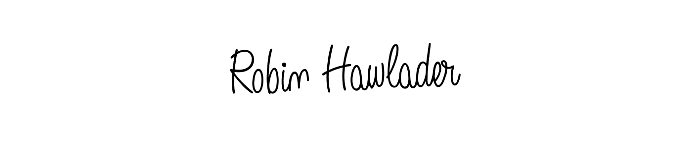 The best way (Angelique-Rose-font-FFP) to make a short signature is to pick only two or three words in your name. The name Robin Hawlader include a total of six letters. For converting this name. Robin Hawlader signature style 5 images and pictures png