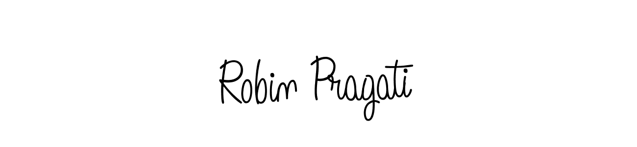 Design your own signature with our free online signature maker. With this signature software, you can create a handwritten (Angelique-Rose-font-FFP) signature for name Robin Pragati. Robin Pragati signature style 5 images and pictures png