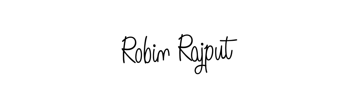 How to make Robin Rajput name signature. Use Angelique-Rose-font-FFP style for creating short signs online. This is the latest handwritten sign. Robin Rajput signature style 5 images and pictures png