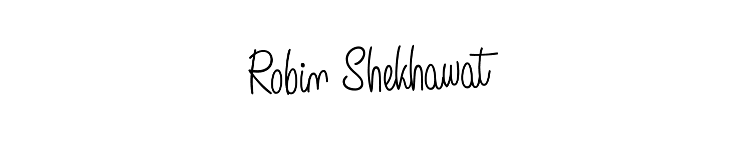 Make a beautiful signature design for name Robin Shekhawat. With this signature (Angelique-Rose-font-FFP) style, you can create a handwritten signature for free. Robin Shekhawat signature style 5 images and pictures png