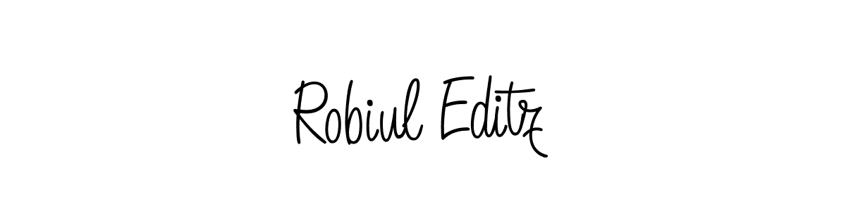 Once you've used our free online signature maker to create your best signature Angelique-Rose-font-FFP style, it's time to enjoy all of the benefits that Robiul Editz name signing documents. Robiul Editz signature style 5 images and pictures png