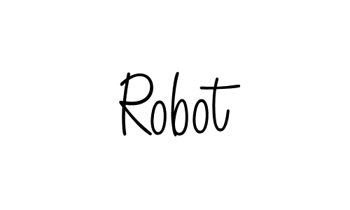 You should practise on your own different ways (Angelique-Rose-font-FFP) to write your name (Robot) in signature. don't let someone else do it for you. Robot signature style 5 images and pictures png