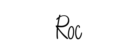 Try this chic Roc handwritten sign style. Using Angelique-Rose-font-FFP font elements, it gives your name a sleek, memorable identity. Roc signature style 5 images and pictures png
