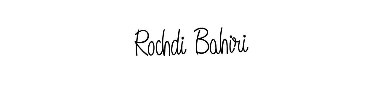 Create a beautiful signature design for name Rochdi Bahiri. With this signature (Angelique-Rose-font-FFP) fonts, you can make a handwritten signature for free. Rochdi Bahiri signature style 5 images and pictures png