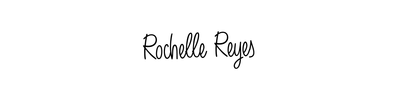 Rochelle Reyes stylish signature style. Best Handwritten Sign (Angelique-Rose-font-FFP) for my name. Handwritten Signature Collection Ideas for my name Rochelle Reyes. Rochelle Reyes signature style 5 images and pictures png