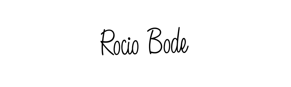 Use a signature maker to create a handwritten signature online. With this signature software, you can design (Angelique-Rose-font-FFP) your own signature for name Rocio Bode. Rocio Bode signature style 5 images and pictures png