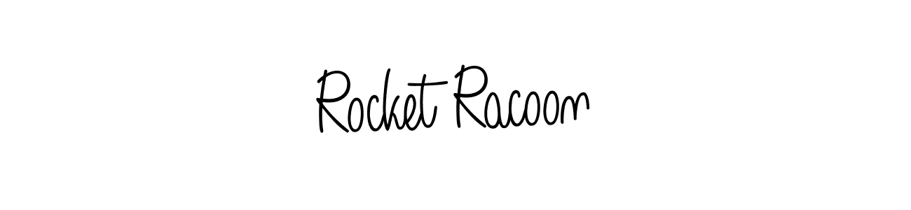 Create a beautiful signature design for name Rocket Racoon. With this signature (Angelique-Rose-font-FFP) fonts, you can make a handwritten signature for free. Rocket Racoon signature style 5 images and pictures png