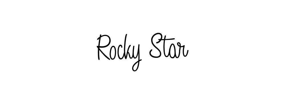 Once you've used our free online signature maker to create your best signature Angelique-Rose-font-FFP style, it's time to enjoy all of the benefits that Rocky Star name signing documents. Rocky Star signature style 5 images and pictures png