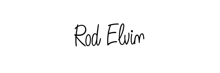 Design your own signature with our free online signature maker. With this signature software, you can create a handwritten (Angelique-Rose-font-FFP) signature for name Rod Elvin. Rod Elvin signature style 5 images and pictures png