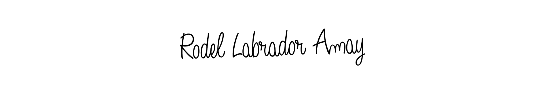 How to make Rodel Labrador Amay signature? Angelique-Rose-font-FFP is a professional autograph style. Create handwritten signature for Rodel Labrador Amay name. Rodel Labrador Amay signature style 5 images and pictures png