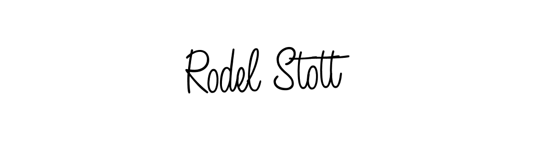 How to make Rodel Stott signature? Angelique-Rose-font-FFP is a professional autograph style. Create handwritten signature for Rodel Stott name. Rodel Stott signature style 5 images and pictures png