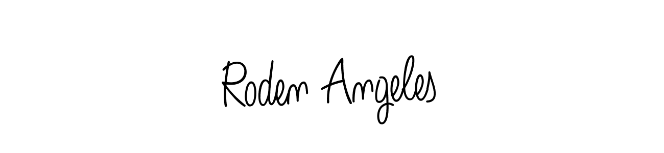 How to Draw Roden Angeles signature style? Angelique-Rose-font-FFP is a latest design signature styles for name Roden Angeles. Roden Angeles signature style 5 images and pictures png