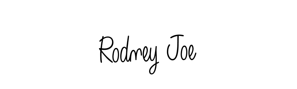 You should practise on your own different ways (Angelique-Rose-font-FFP) to write your name (Rodney Joe) in signature. don't let someone else do it for you. Rodney Joe signature style 5 images and pictures png