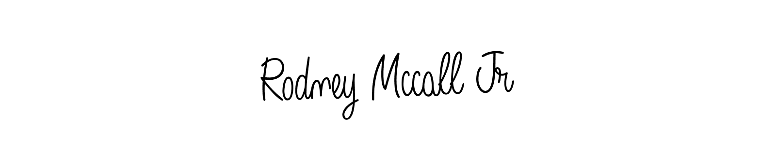 How to make Rodney Mccall Jr name signature. Use Angelique-Rose-font-FFP style for creating short signs online. This is the latest handwritten sign. Rodney Mccall Jr signature style 5 images and pictures png