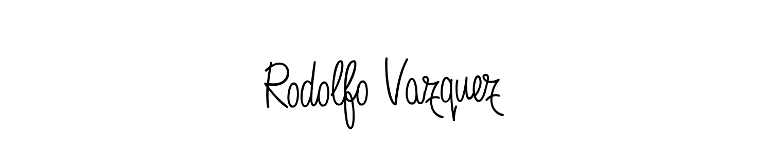 Design your own signature with our free online signature maker. With this signature software, you can create a handwritten (Angelique-Rose-font-FFP) signature for name Rodolfo Vazquez. Rodolfo Vazquez signature style 5 images and pictures png