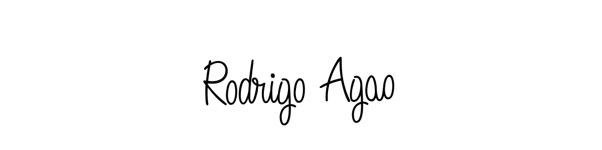 It looks lik you need a new signature style for name Rodrigo Agao. Design unique handwritten (Angelique-Rose-font-FFP) signature with our free signature maker in just a few clicks. Rodrigo Agao signature style 5 images and pictures png