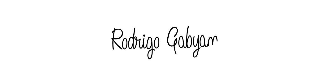 You can use this online signature creator to create a handwritten signature for the name Rodrigo Gabyan. This is the best online autograph maker. Rodrigo Gabyan signature style 5 images and pictures png