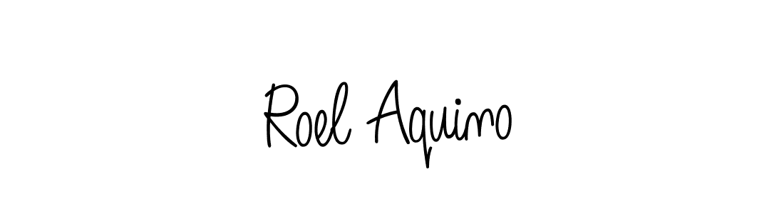 if you are searching for the best signature style for your name Roel Aquino. so please give up your signature search. here we have designed multiple signature styles  using Angelique-Rose-font-FFP. Roel Aquino signature style 5 images and pictures png