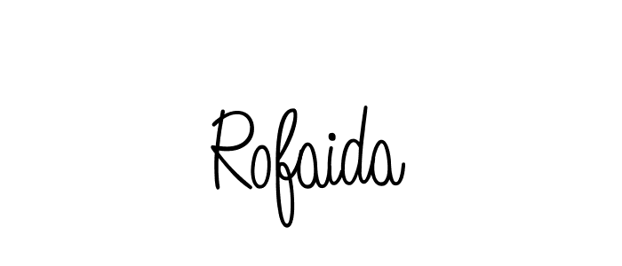Rofaida stylish signature style. Best Handwritten Sign (Angelique-Rose-font-FFP) for my name. Handwritten Signature Collection Ideas for my name Rofaida. Rofaida signature style 5 images and pictures png