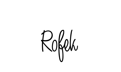 How to make Rofek signature? Angelique-Rose-font-FFP is a professional autograph style. Create handwritten signature for Rofek name. Rofek signature style 5 images and pictures png