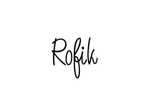 Best and Professional Signature Style for Rofik. Angelique-Rose-font-FFP Best Signature Style Collection. Rofik signature style 5 images and pictures png