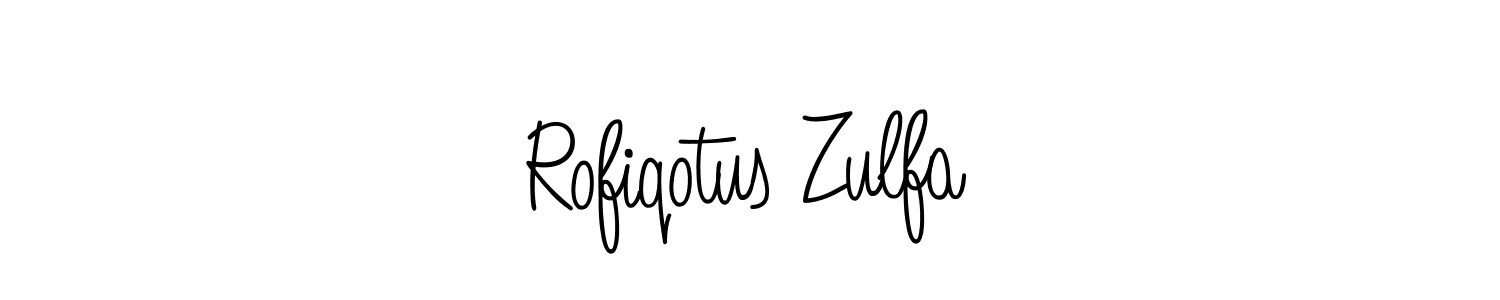 Make a beautiful signature design for name Rofiqotus Zulfa. Use this online signature maker to create a handwritten signature for free. Rofiqotus Zulfa signature style 5 images and pictures png