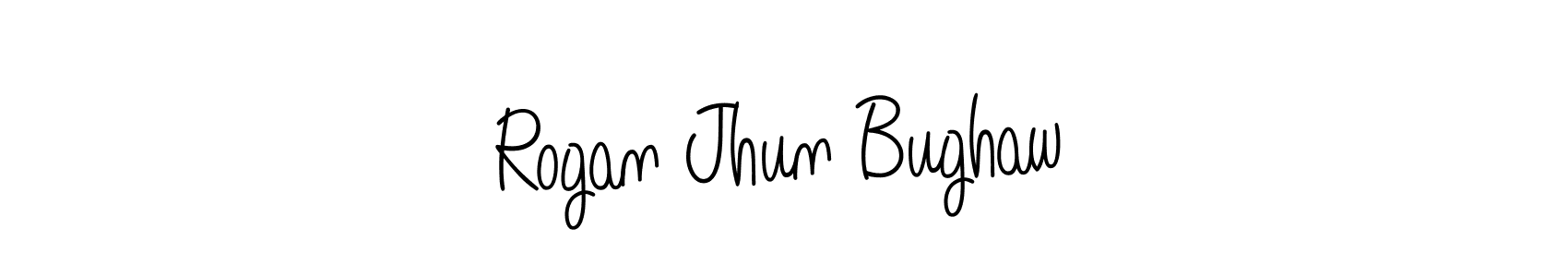 Rogan Jhun Bughaw stylish signature style. Best Handwritten Sign (Angelique-Rose-font-FFP) for my name. Handwritten Signature Collection Ideas for my name Rogan Jhun Bughaw. Rogan Jhun Bughaw signature style 5 images and pictures png