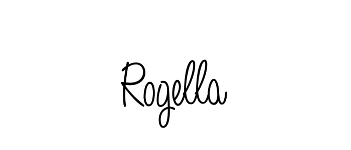 You should practise on your own different ways (Angelique-Rose-font-FFP) to write your name (Rogella) in signature. don't let someone else do it for you. Rogella signature style 5 images and pictures png