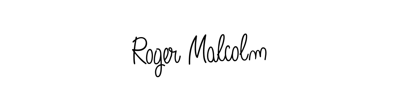 Roger Malcolm stylish signature style. Best Handwritten Sign (Angelique-Rose-font-FFP) for my name. Handwritten Signature Collection Ideas for my name Roger Malcolm. Roger Malcolm signature style 5 images and pictures png