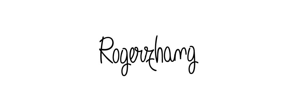 Use a signature maker to create a handwritten signature online. With this signature software, you can design (Angelique-Rose-font-FFP) your own signature for name Rogerzhang. Rogerzhang signature style 5 images and pictures png