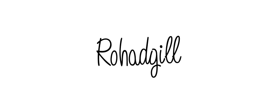 You can use this online signature creator to create a handwritten signature for the name Rohadgill. This is the best online autograph maker. Rohadgill signature style 5 images and pictures png