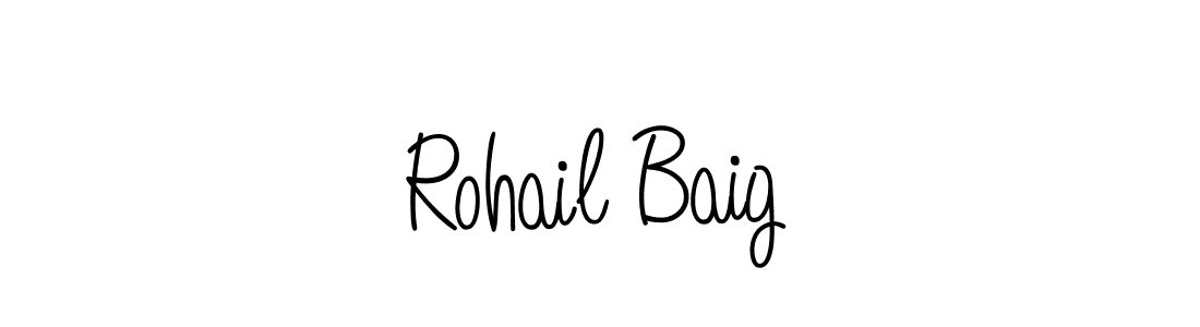 Create a beautiful signature design for name Rohail Baig. With this signature (Angelique-Rose-font-FFP) fonts, you can make a handwritten signature for free. Rohail Baig signature style 5 images and pictures png