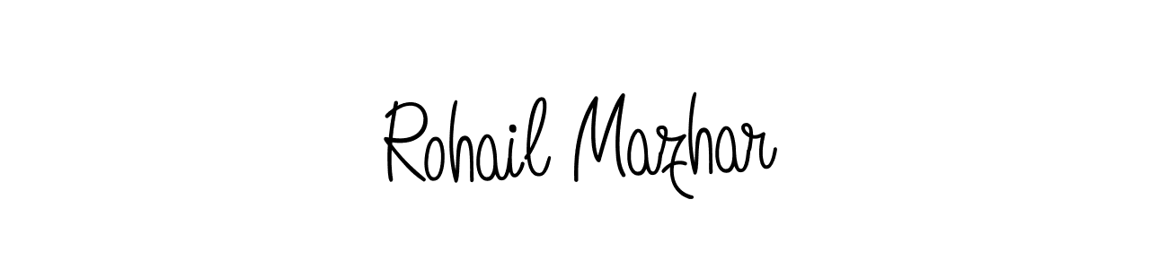 How to Draw Rohail Mazhar signature style? Angelique-Rose-font-FFP is a latest design signature styles for name Rohail Mazhar. Rohail Mazhar signature style 5 images and pictures png