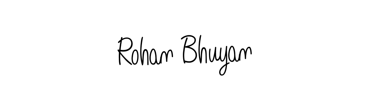 Make a beautiful signature design for name Rohan Bhuyan. With this signature (Angelique-Rose-font-FFP) style, you can create a handwritten signature for free. Rohan Bhuyan signature style 5 images and pictures png