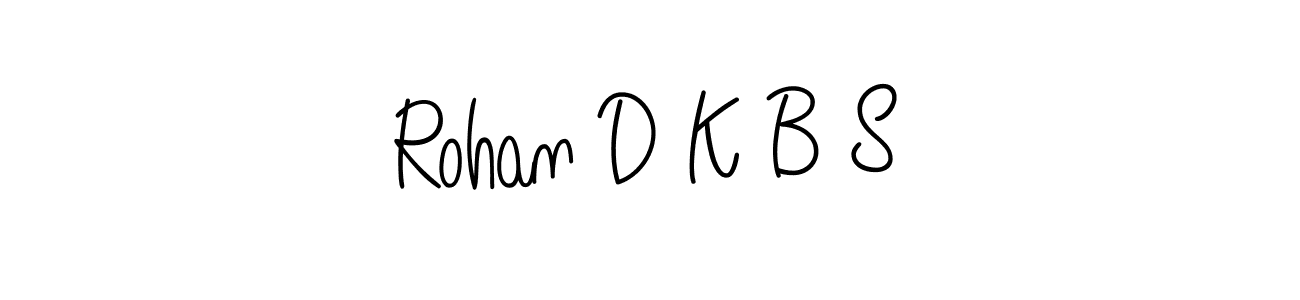 How to Draw Rohan D K B S signature style? Angelique-Rose-font-FFP is a latest design signature styles for name Rohan D K B S. Rohan D K B S signature style 5 images and pictures png
