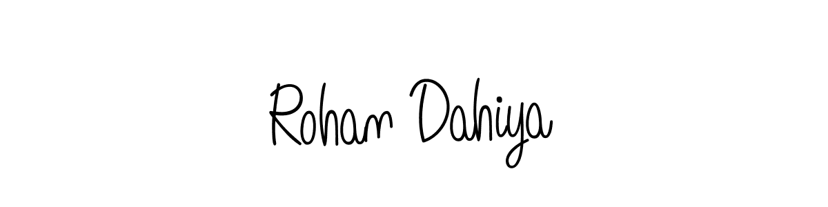 Also we have Rohan Dahiya name is the best signature style. Create professional handwritten signature collection using Angelique-Rose-font-FFP autograph style. Rohan Dahiya signature style 5 images and pictures png