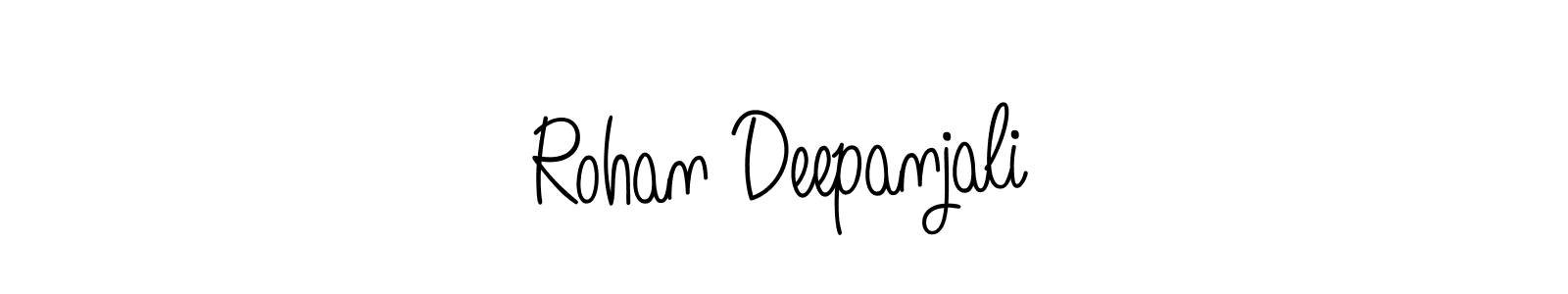 Design your own signature with our free online signature maker. With this signature software, you can create a handwritten (Angelique-Rose-font-FFP) signature for name Rohan Deepanjali. Rohan Deepanjali signature style 5 images and pictures png