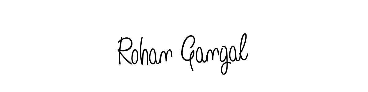 Design your own signature with our free online signature maker. With this signature software, you can create a handwritten (Angelique-Rose-font-FFP) signature for name Rohan Gangal. Rohan Gangal signature style 5 images and pictures png