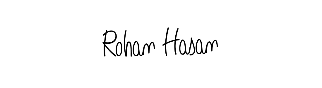 Design your own signature with our free online signature maker. With this signature software, you can create a handwritten (Angelique-Rose-font-FFP) signature for name Rohan Hasan. Rohan Hasan signature style 5 images and pictures png