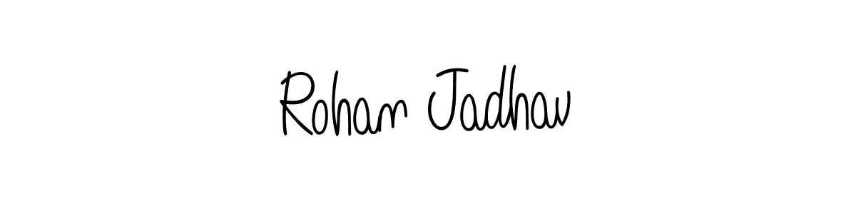 Create a beautiful signature design for name Rohan Jadhav. With this signature (Angelique-Rose-font-FFP) fonts, you can make a handwritten signature for free. Rohan Jadhav signature style 5 images and pictures png